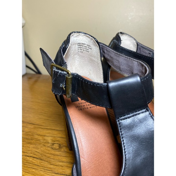 Women’s BC Peep Toe Block Heel Pump US 7.5, Black - Picture 9 of 10